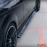 FloKraft Carbon Fibre Side Skirts lip Spoiler Bodykit for Mercedes - Benz W204 C204 C63 AMG 2008 - 2014 - Mars Performance