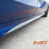 FloKraft Dry Carbon Side Skirts Lip Spoiler Covers for Mercedes - Benz A205 C205 S205 W205 AMG Package & C43, C63 - S - Mars Performance