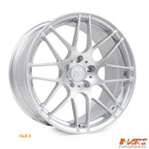 FloKraft FK - CSL 19 Inch Hyper Silver Monoblock Forged Stag Alloy Wheels Rims 5x120 - Mars Performance
