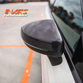 Flokraft Replacement Carbon Fibre Mirror Cover caps Bodykit for AUDI A3 S3 RS3 8V 2013 - 2019 - Mars Performance