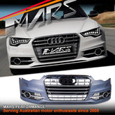 Front Bumper Bar Bodykit & Grill Grille for AUDI A6 S6 C7 2011 - 2014, Pre Update / Pre Facelift - Mars Performance