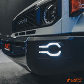 Front Bumper bar DRL & LED Indicator lights for Toyota Landcruiser 70 Series FJ70 LC73 LC76 LC78 LC79 2023 onwards - Mars Performance