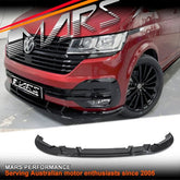 Front Bumper Bar Lip Spoiler Bodykit for Volkswagen VW Transporter Multivan Caravelle California T6.1 2020 - 2024 - Mars Performance