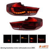Full Red OLED Tail Lights with LED Sequential Indicator for BMW 3 Series GT Pre LCI F34 2013 - 2016 - Mars Performance