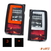 Full Smoked 3D LED Stripe Tail lights for Volkswagen VW CADDY 2005 - 2015 - Mars Performance