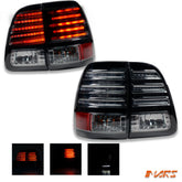 Full Smoked LED Tail Lights for TOYOTA LANDCRUISER FJ100 LC100 105 1998 - 2007 - Mars Performance
