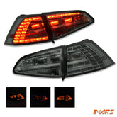 Full Smoked R Style LED Tail lights for Volkswagen VW Golf VII MK - 7 Hatch 2012 - 2017 - Mars Performance