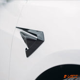 Gloss Black Aero DYNAMIC Side Fender Guard Camera Vent Blade BodyKit for Tesla Model 3 2019 - 2023 - Mars Performance