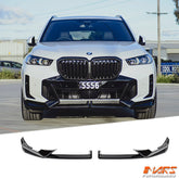 Gloss Black Aero Performance Front Bumper Bar Lower Lip Spoiler Bodykit for BMW X5 G05 LCI 2023 - 2024 - Mars Performance