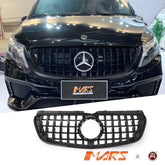 Gloss Black AMG Panamericana Style Front Bumper Bar Grill Grille Bodykit for Mercedes - Benz W447 V - Class V220 V250 2015 - 2020 - Mars Performance