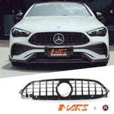 Gloss Black AMG Panamericana Style Front Bumper Bar Grille Grill Bodykit for Mercedes - Benz CLE - Class C236 A236 2023 - 2025 - Mars Performance