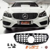Gloss Black AMG Panamericana Style Front Bumper Bar Grille Grill Bodykit for Mercedes - Benz E - Class W212 2014 - 2016 - Mars Performance
