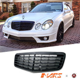 Gloss Black AMG Style Front Bumper Bar Grille Grill Bodykit for Mercedes - Benz E - Class W211 facelift 2007 - 2008 & E63 - Mars Performance