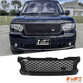 Gloss Black Autobiography Style Front Bumper bar Grille Grill Bodykit for Land Rover L322 Range Rover Vogue 2010 - 2013 - Mars Performance