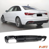 Gloss Black Bumper Bar diffuser Bodykit for AUDI B9 S4 & A4 S - line Sedan Avant 2020 - 2024 - Mars Performance