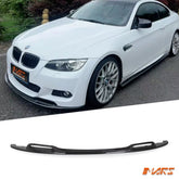 Gloss Black Competition Front Bumper Bar Lip Spoiler Bodykit for BMW E92 E93 M Tech Sport 2006 - 2009 Pre LCI - Mars Performance