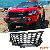 Gloss Black Front Bumper Bar Grille Grill Mesh Bodykit for Holden Colorado RG UTE 2016 - 2020 - Mars Performance
