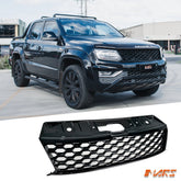 Gloss Black Front Bumper Bar Grille Grill Mesh Bodykit for VW Volkswagen Amarok 2H 2011 - 2020 - Mars Performance