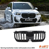 Gloss Black Front Bumper bar Kidney Grille Grill Bodykit for BMW X1 iX1 U11 2022 - 2024 - Mars Performance
