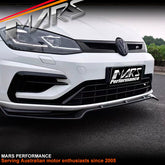 Gloss Black Front Bumper bar Lower lip Spoiler Bodykit for Volkswagen VW Golf 7 & 7.5 include GTi & R - Mars Performance