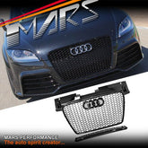 Gloss Black Honeycomb RS - TT Style Front Bumper Bar Grille Grill Bodykit for AUDI TT 8J 2006 - 2014 - Mars Performance