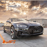 Gloss Black Honeycomb RS5 Style Front Bumper Bar Grille Grill Bodykit for AUDI A5 S5 F5 2016 - 2020 - Mars Performance