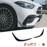 Gloss Black Lower Front Bumper Bar Blade Canards Splitters Bodykit for Mercedes - Benz C - Class W206 with AMG Sport Bumper Bar & C43 2022 - 2025 - Mars Performance
