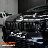 Gloss Black M Style Front Bumper Bar Kidney Grille Grill Bodykit for BMW 2 Series F45 Active Tourer - Mars Performance