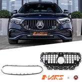 Gloss Black Panamericana Style Front Bumper Bar Grille Grill Bodykit for Mercedes - Benz E - Class W214 & E53 AMG 2023 - 2025 - Mars Performance