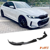 Gloss Black Performance Front Bumper Bar Lip Spoiler Bodykit for BMW 3 - Series G20 Sedan & G21 Wagon LCI 2022 - 2024 - Mars Performance