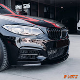 Gloss Black Performance Front bumper Bar Splitters & Lip Spoiler Bodykit for BMW F22 F23 2 - Series M Sport 2014 - 2021 - Mars Performance