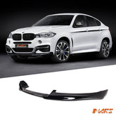 Gloss Black Performance Style Aero DYNAMIC Front Bumper Bar Lip Splitters Spoiler Bodykit for BMW F16 X6 M Sport 2014 - 2019 - Mars Performance