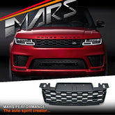 Gloss Black SVR Style Front Bumper Bar Grille Grill Bodykit for LAND ROVER Range Rover Sport L494 2018 - 2021 - Mars Performance