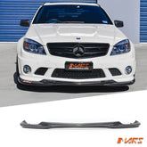 GodHand Style Carbon Fibre front bumper bar lip spoiler Bodykit for Mercedes - Benz W204 AMG C63 2007 - 2011 Pre update - Mars Performance