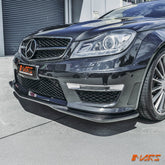 GodHand Style Carbon Fibre front bumper bar lip spoiler Bodykit for Mercedes - Benz W204 AMG C63 2011 - 2014 update - Mars Performance
