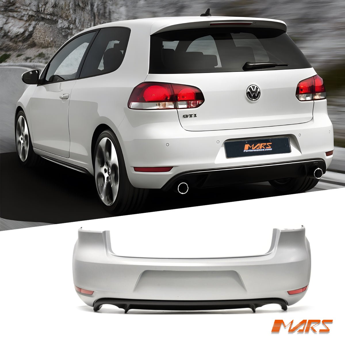 GTi Style Rear Bumper Bar Bodykit for VolksWagen VW Golf VI MK-6