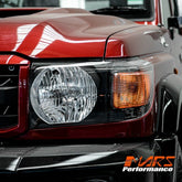 JDM Black 70th anniversary Style Head Lights for Toyota Land Landcruiser 70 Series 2007 - 2022, FJ70 LC73 LC76 LC78 LC79 - Mars Performance