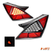 JDM Black LED Tail lights for Nissan 350Z Z33 FairLady 2003 - 2005 Series 1 - Mars Performance