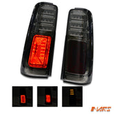 JDM Smoked black LED Tail Lights with LED Indicators for Suzuki Jimny SN 1999 - 2018 - Mars Performance