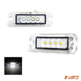 LED Rear Bumper Number Plate License lights for Mercedes - Benz W463 G - Class 1986 - 2018 & E55 E63 AMG - Mars Performance