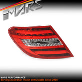 Left Passenger Side Rear Tail Light Lamp for Mercedes - Benz C - Class W204 Sedan C204 Coupe 2010 - 2014 Update 204 820 0203 - Mars Performance