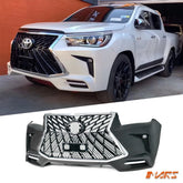LX Style Front Bumper bar Bodykit with Grille & LED DRL for Toyota Hilux REVO & ROCCO 2015 - 2020 - Mars Performance