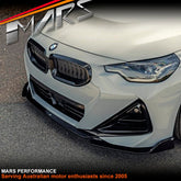 M Performance Style Gloss Black Front Bumper Bar Lip Spoiler Bodykit for BMW 2 Series G42 2021 - 2024 - Mars Performance