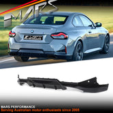 M Performance Style Gloss Black Rear Bumper Diffuser Bodykit for BMW 2 Series G42 2021 - 2024 - Mars Performance