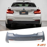M Sport Style Rear Bumper bar Cover Bodykit for BMW 2 Series F22 Coupe & F23 Convertible - Mars Performance