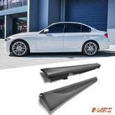 M Sports Style Plastic Bodykit Lower Side Skirts for BMW 3 - Series F30 Sedan 2012 - 2018 - Mars Performance