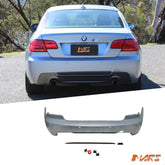 M Tech M Sport style Rear bumper bar Cover Bodykit for BMW 3 Series E92 Coupe & E93 Convertible 323i 320d 325i 330d 335i 2006 - 2013 - Mars Performance
