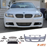 M Tech Sport Style Front Bumper Bar Bodykit for BMW 3 - Series E90 Sedan & E91 Wagon LCI 2009 - 2011 - Mars Performance