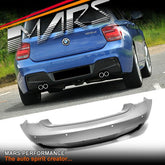 M135i M Tech Sports Style Rear Twin Exhaust Outlet Bumper Bar Bodykit for BMW 1 Series F20 Pre LCI 2011 - 2015 - Mars Performance