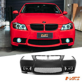 M3 style Front Bumper Bar Bodykit for BMW 3 - Series E90 Sedan & E91 Wagon Pre LCI 2005 - 2008 - Mars Performance